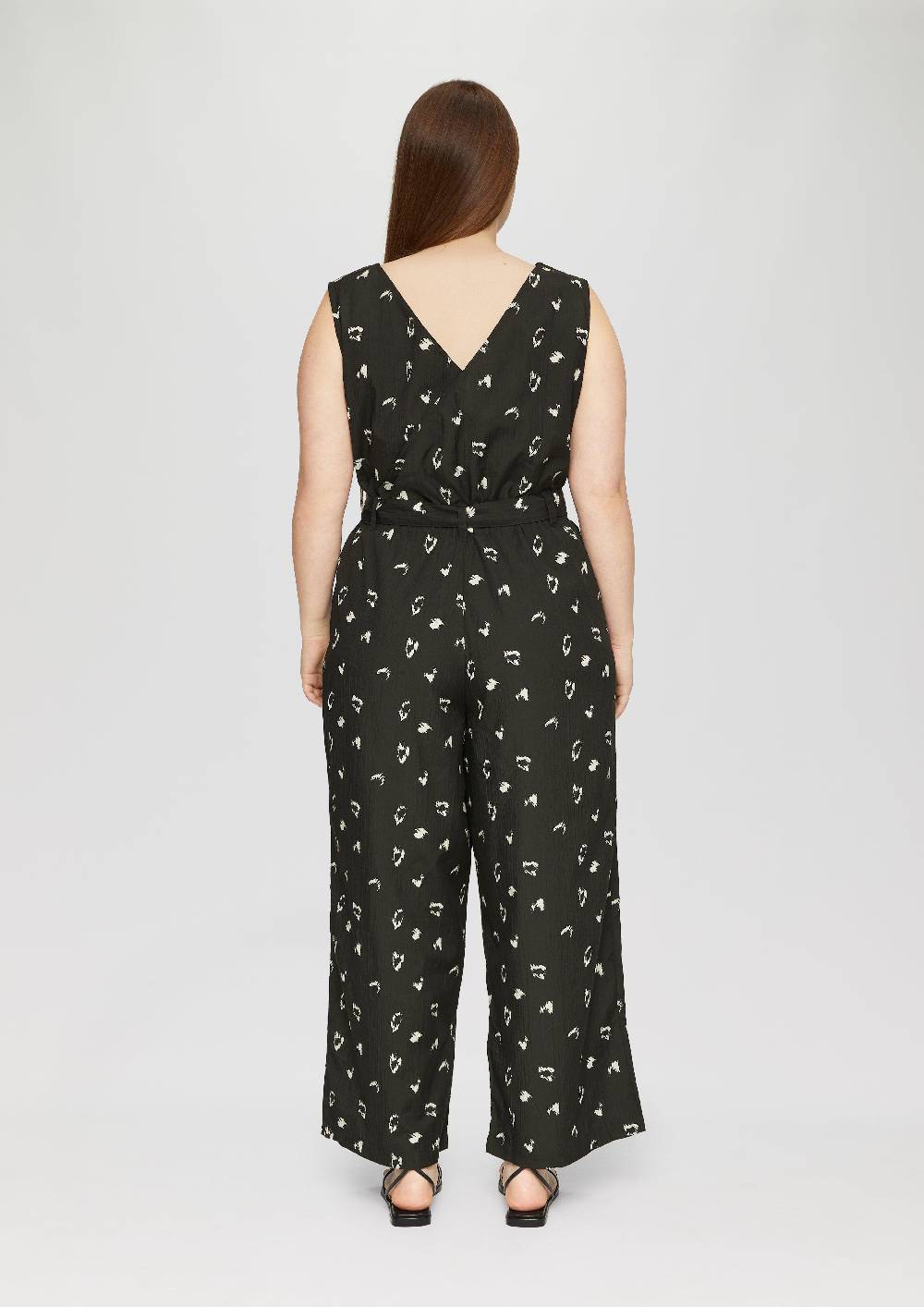 S.Oliver Ärmelloser Jumpsuit Mit Eingrifftaschen Und Bindeband