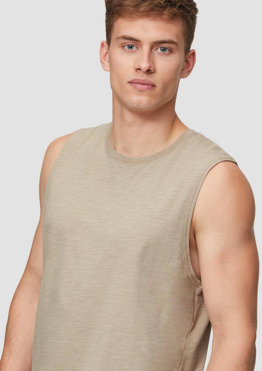 S.Oliver Ärmelloses Shirt Aus Baumwolle Mit Logo-Detail