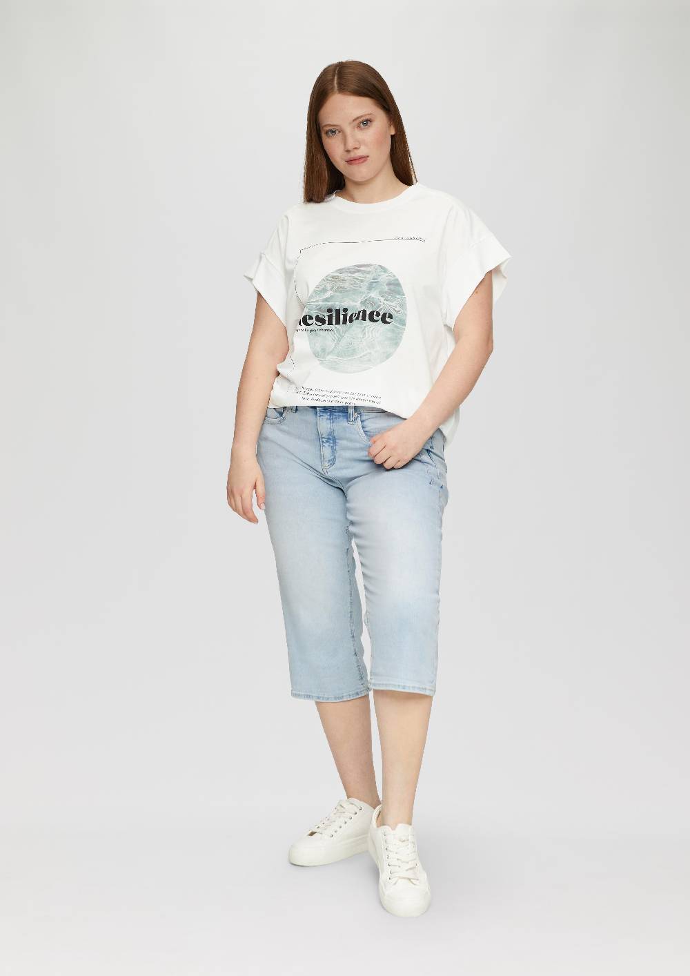 S.Oliver Ärmelloses Shirt Mit Artwork Und Rippblende