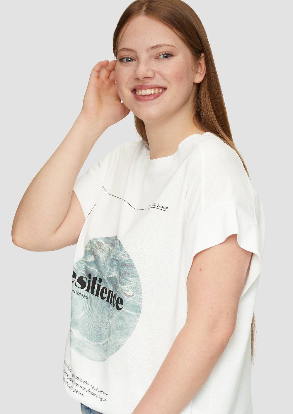 S.Oliver Ärmelloses Shirt Mit Artwork Und Rippblende