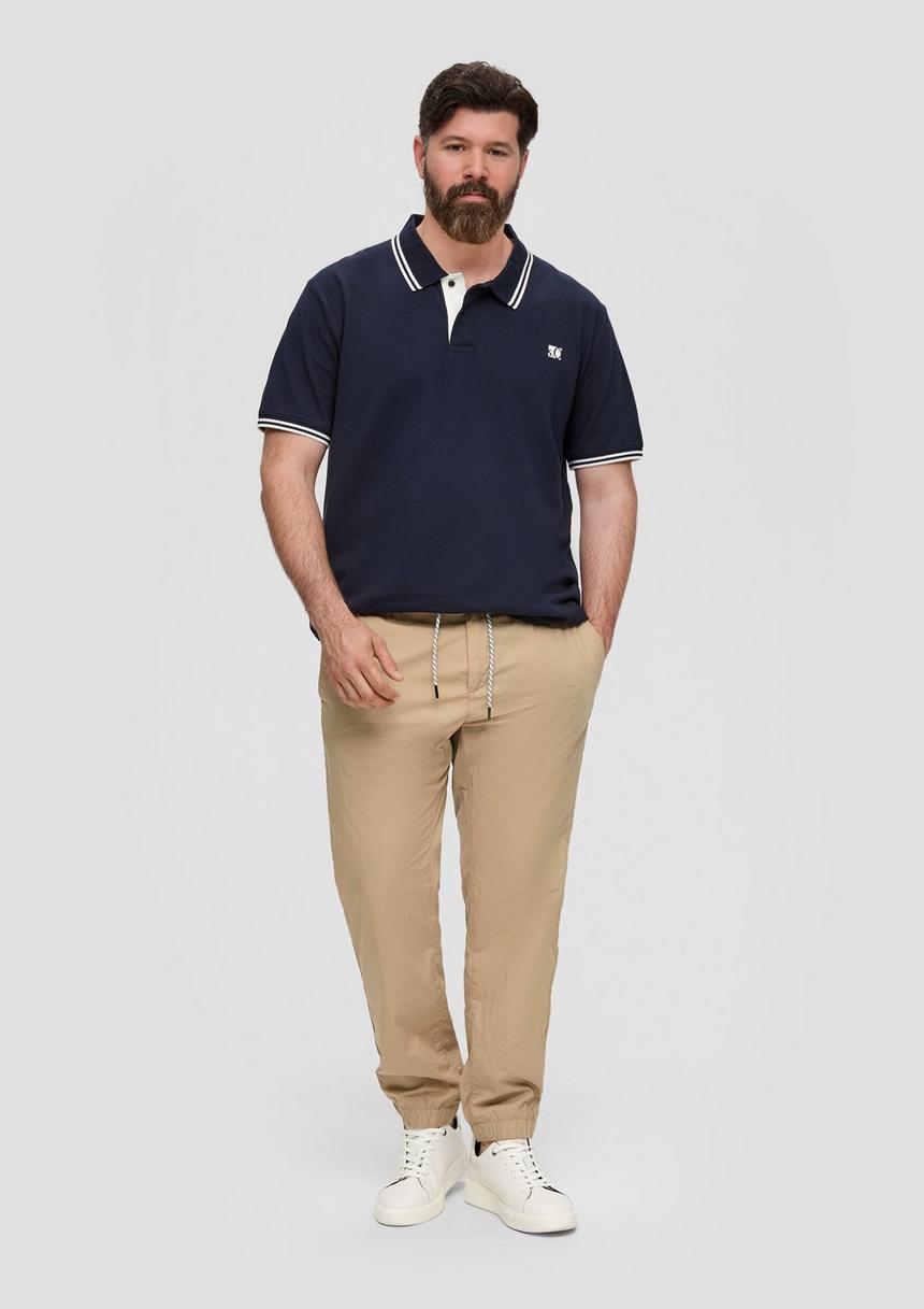 S.Oliver Baumwoll-Hose Mit Elastischem Bund Und Print-Detail