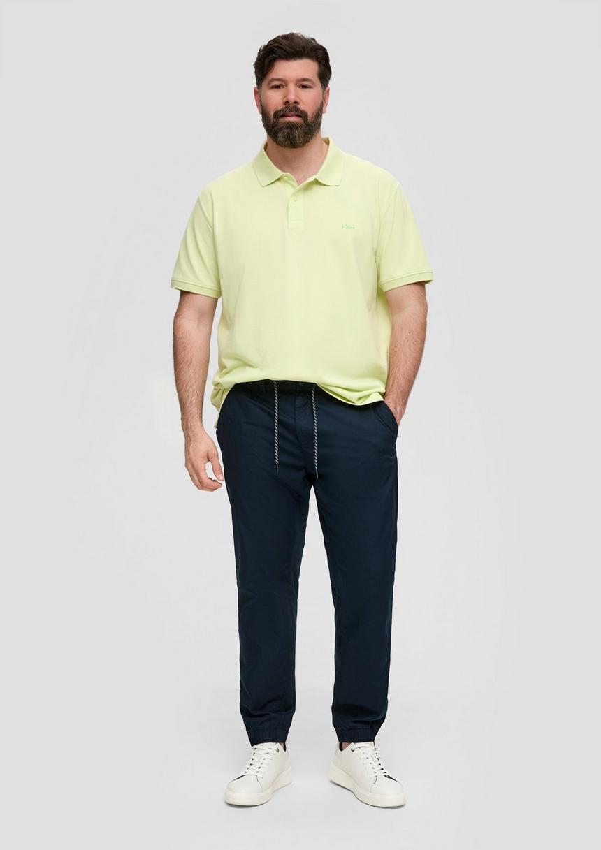 S.Oliver Baumwoll-Hose Mit Elastischem Bund Und Print-Detail