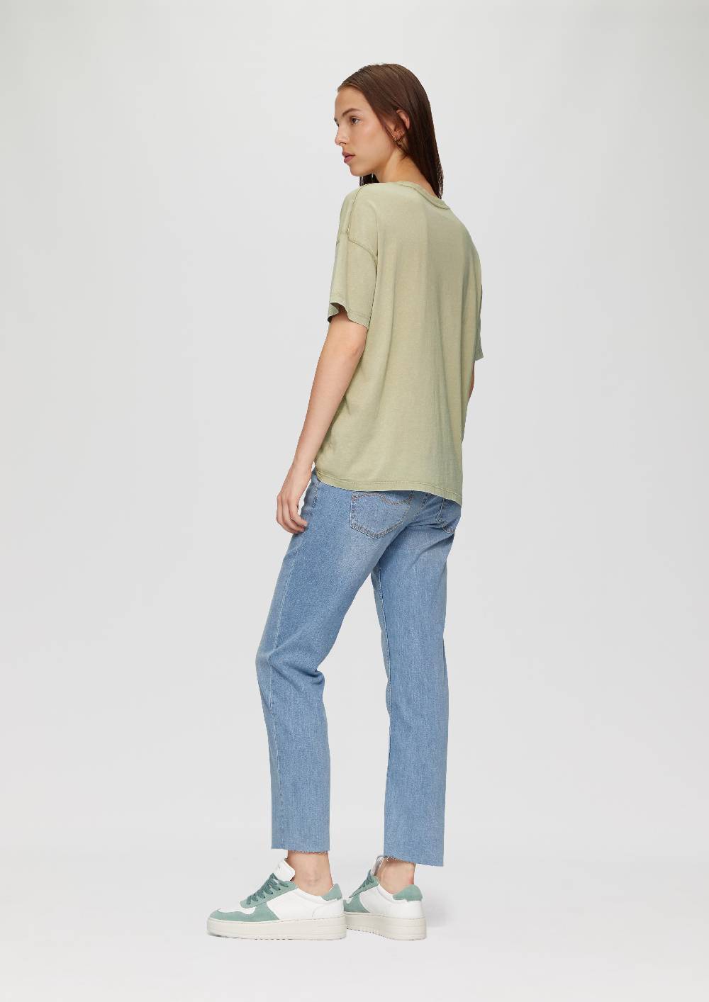 S.Oliver Baumwoll-T-Shirt Im Loose Fit Mit Front-Print