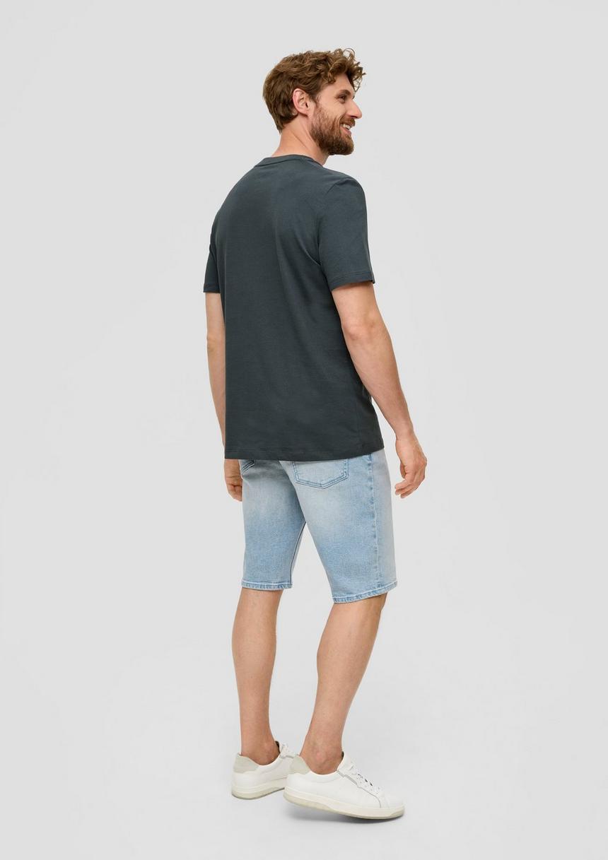 S.Oliver Baumwoll-T-Shirt Mit Crew Neck Und Frontprint