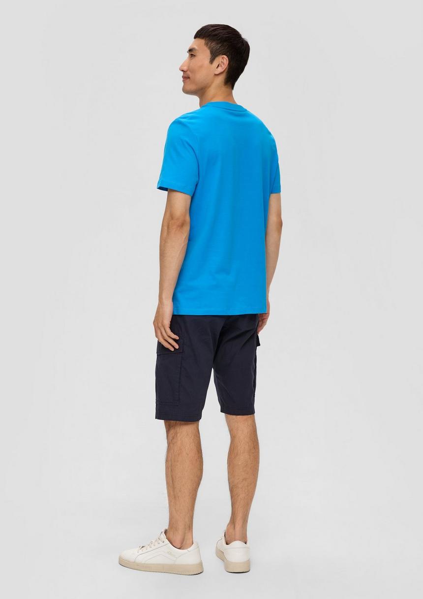 S.Oliver Baumwoll-T-Shirt Mit Crew Neck Und Frontprint