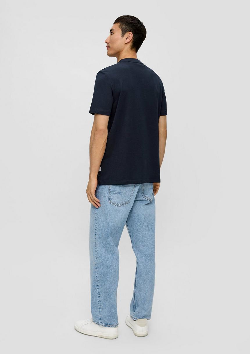 S.Oliver Baumwoll-T-Shirt Mit Crew Neck Und Frontprint