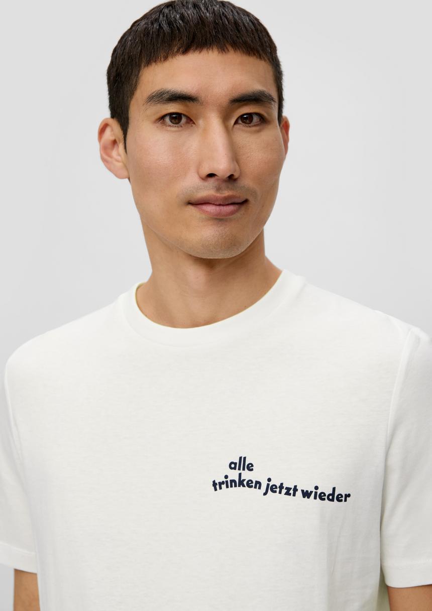 S.Oliver Baumwoll-T-Shirt Mit Crew Neck Und Sinalco®-Print