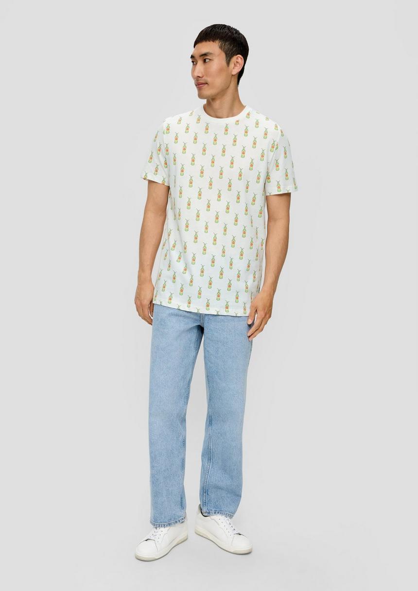 S.Oliver Baumwoll-T-Shirt Mit Crew Neck Und Sinalco®-Print