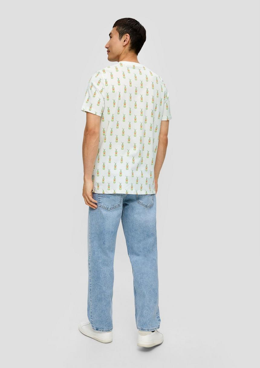 S.Oliver Baumwoll-T-Shirt Mit Crew Neck Und Sinalco®-Print