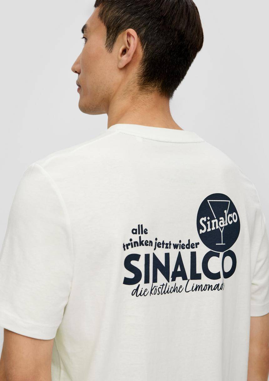 S.Oliver Baumwoll-T-Shirt mit Crew Neck und Sinalco®-Print