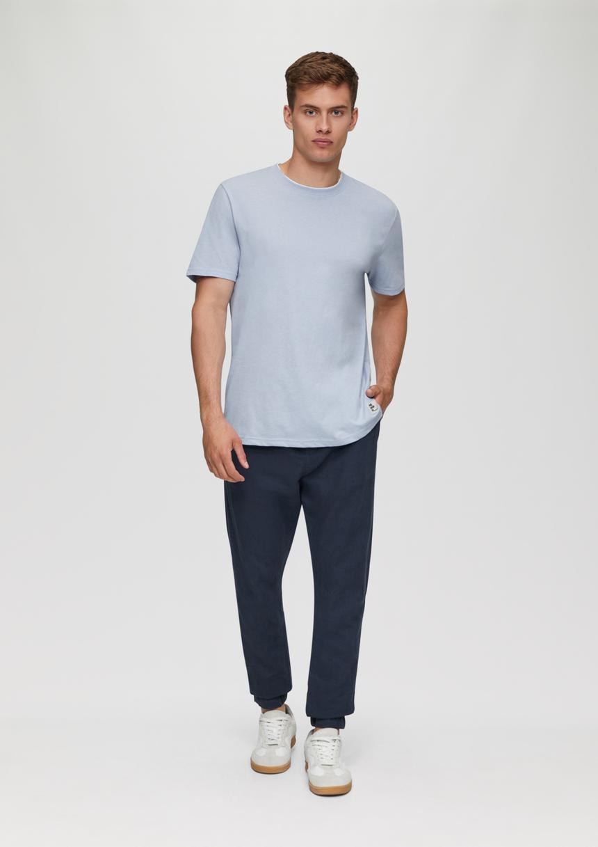 S.Oliver Baumwoll-T-Shirt Mit Layering-Detail Am Kragen