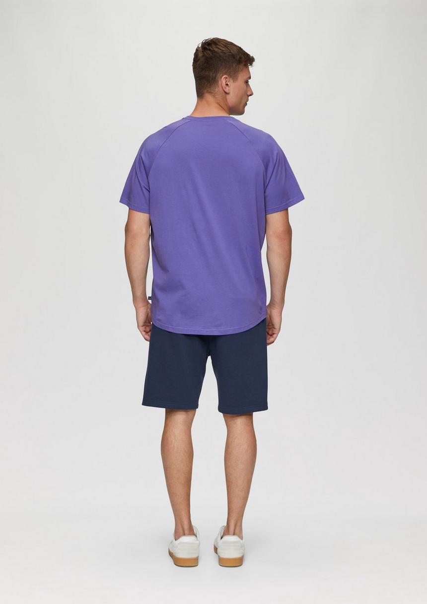 S.Oliver Baumwollshirt Mit Raglanärmeln Und Rippblende