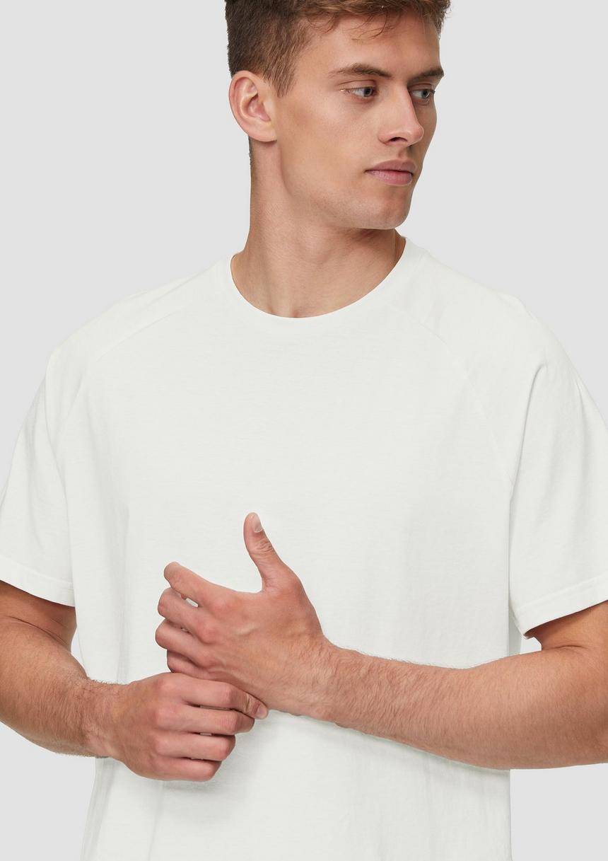 S.Oliver Baumwollshirt Mit Raglanärmeln Und Rippblende