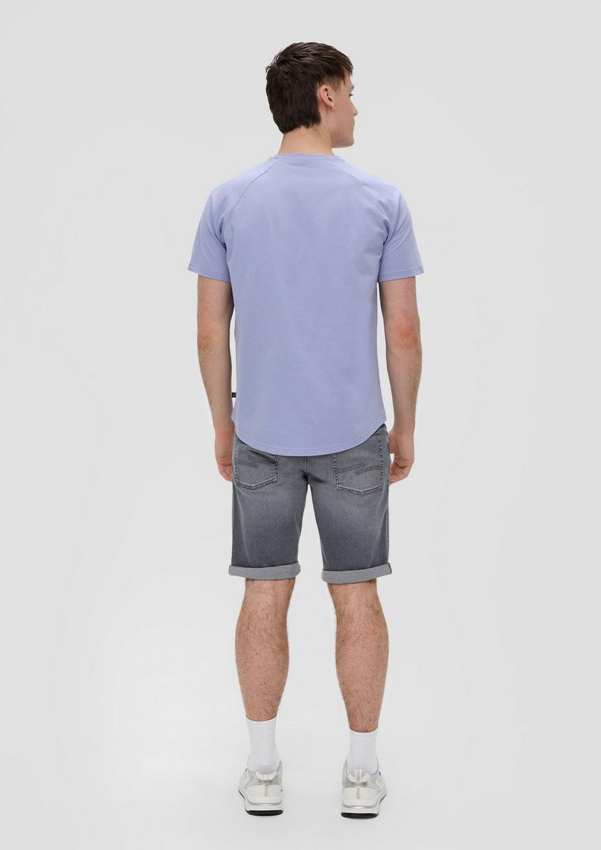 S.Oliver Baumwollshirt Mit Raglanärmeln Und Rippblende
