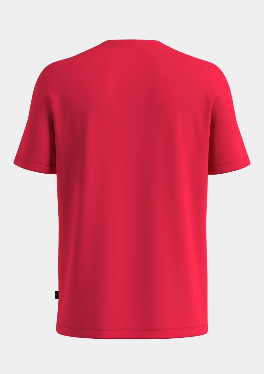 S.Oliver Baumwollshirt Mit V-Ausschnitt Und Flammgarnstruktur