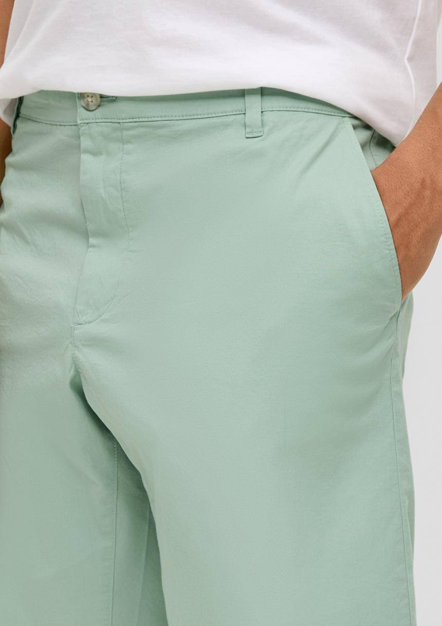 S.Oliver Bermuda-Hose Aus Baumwoll-Stretch Mit Knopfverschluss