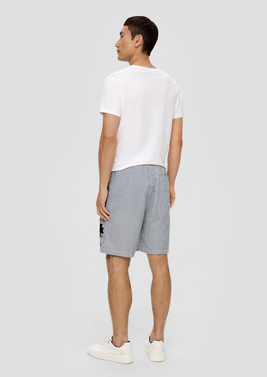 S.Oliver Bermuda-Shorts Im Relaxed Fit Mit Print-Detail