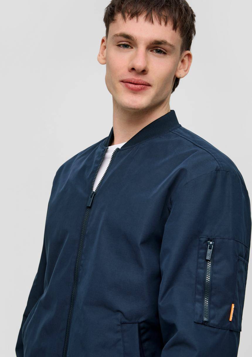S.Oliver Blouson-Jacke Im Relaxed Fit Mit Ärmel-Zipper