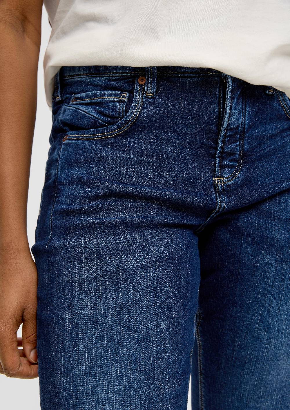 S.Oliver Capri-Jeans Catie / Slim Fit / Mid Rise / Slim Leg