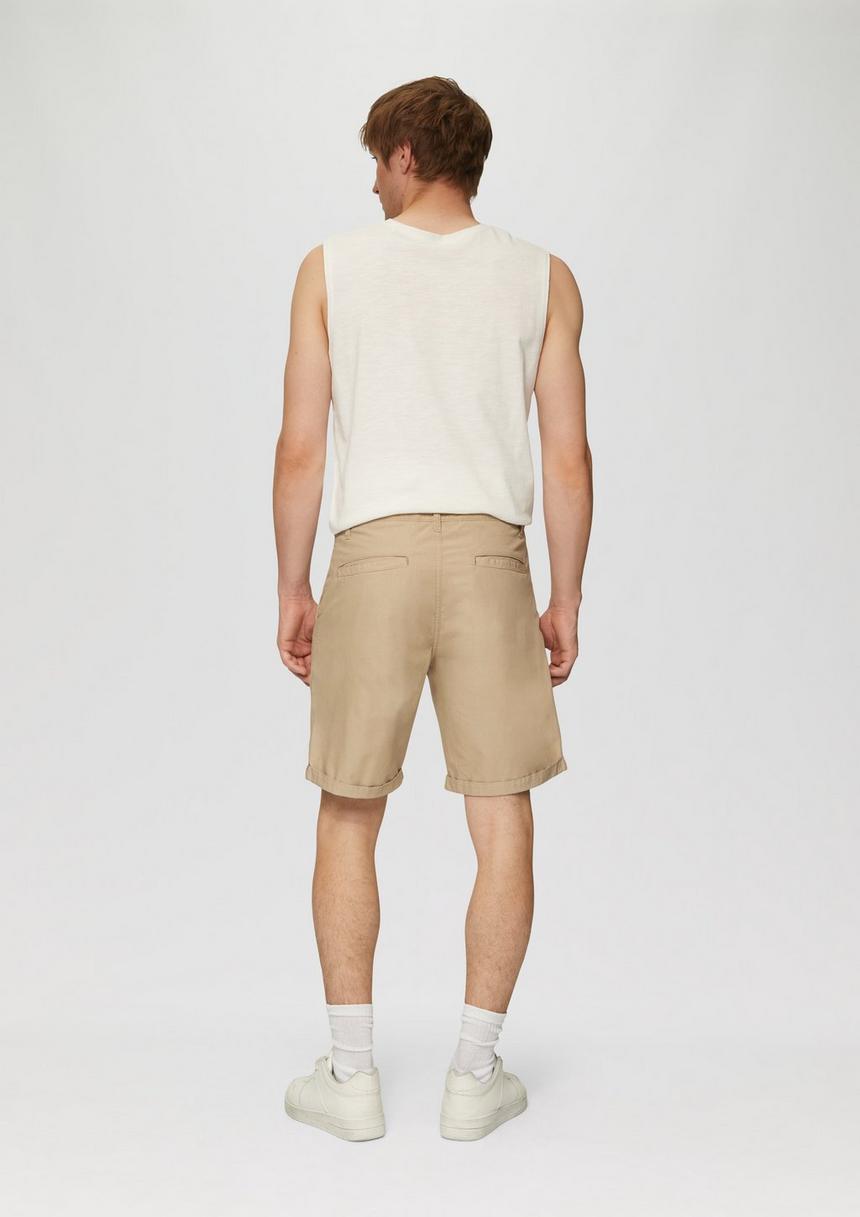 S.Oliver Chino-Shorts Aus Baumwolle Mit Fixiertem Umschlag
