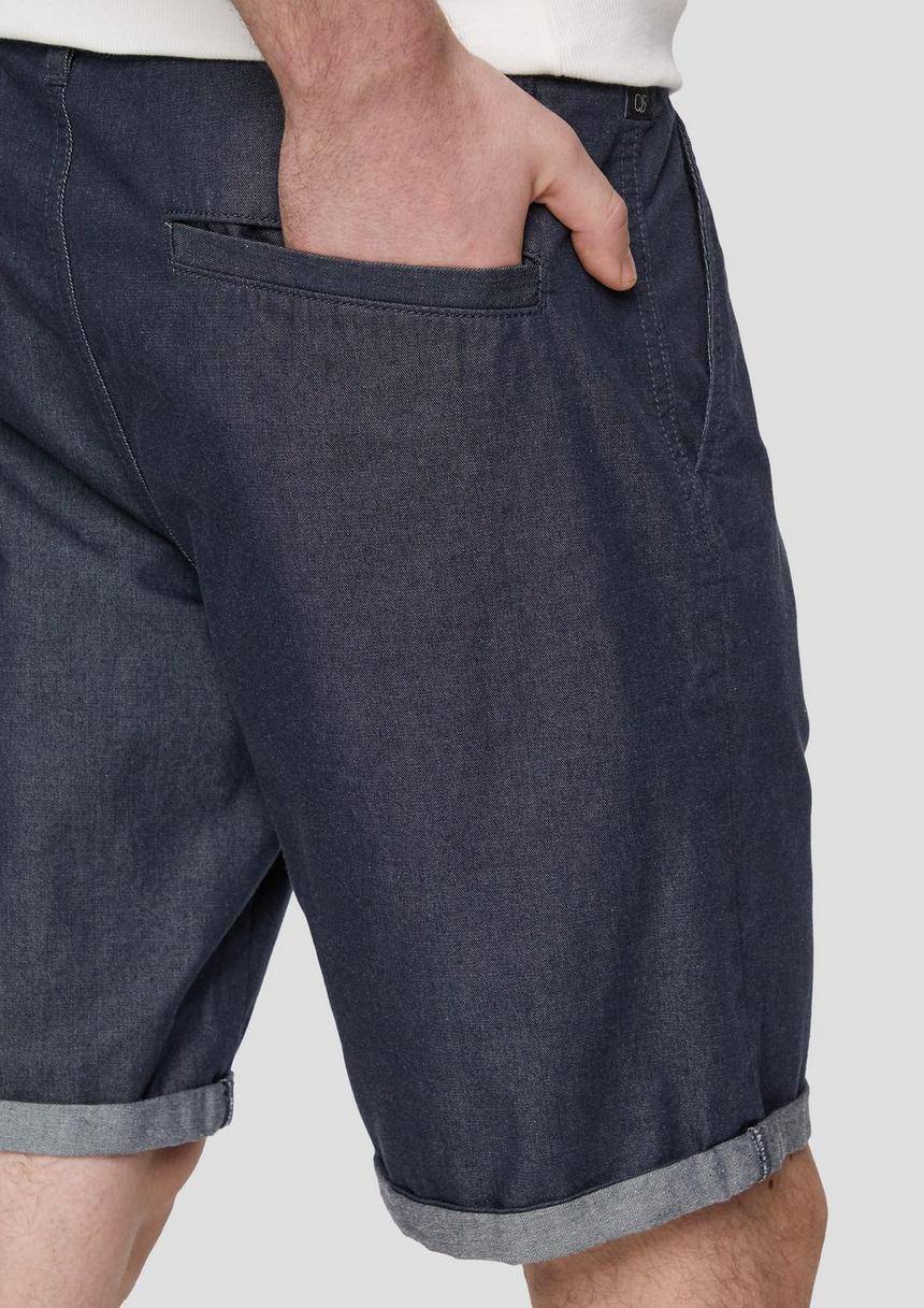 S.Oliver Chino-Shorts Aus Baumwolle Mit Fixiertem Umschlag