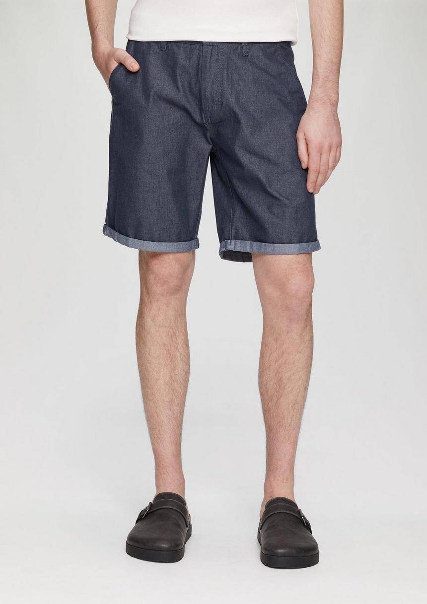 S.Oliver Chino-Shorts Aus Baumwolle Mit Fixiertem Umschlag