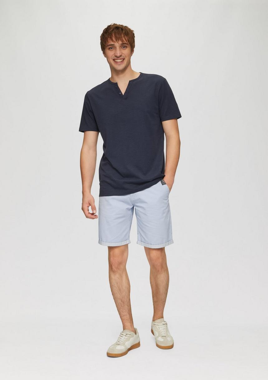 S.Oliver Chino-Shorts Aus Baumwolle Mit Fixiertem Umschlag