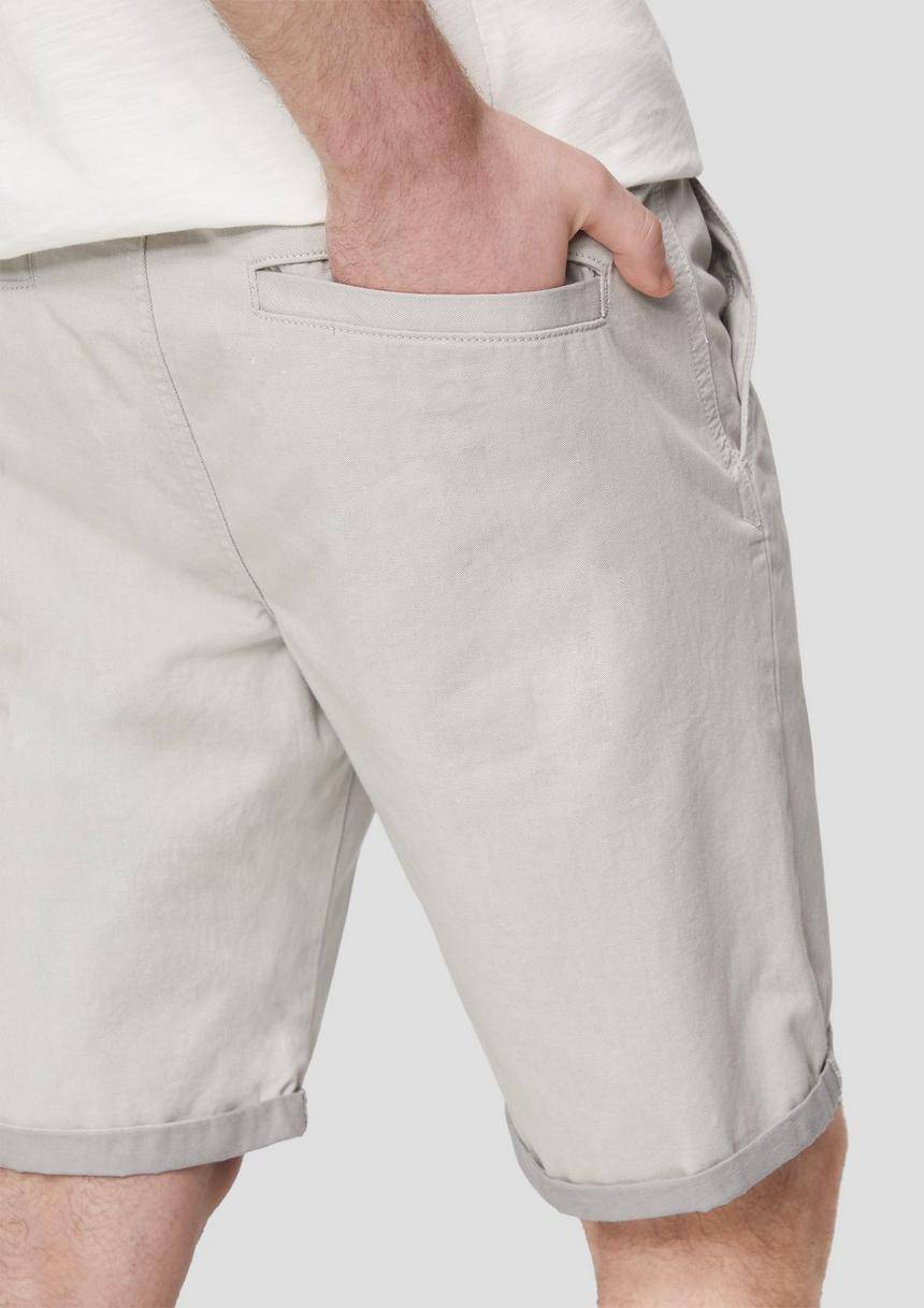 S.Oliver Chino-Shorts Aus Baumwolle Mit Fixiertem Umschlag