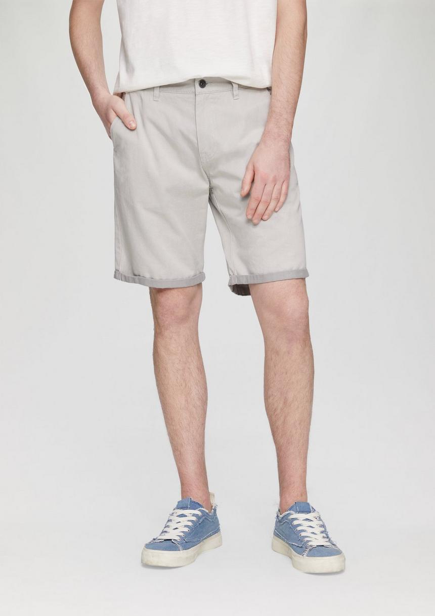 S.Oliver Chino-Shorts Aus Baumwolle Mit Fixiertem Umschlag