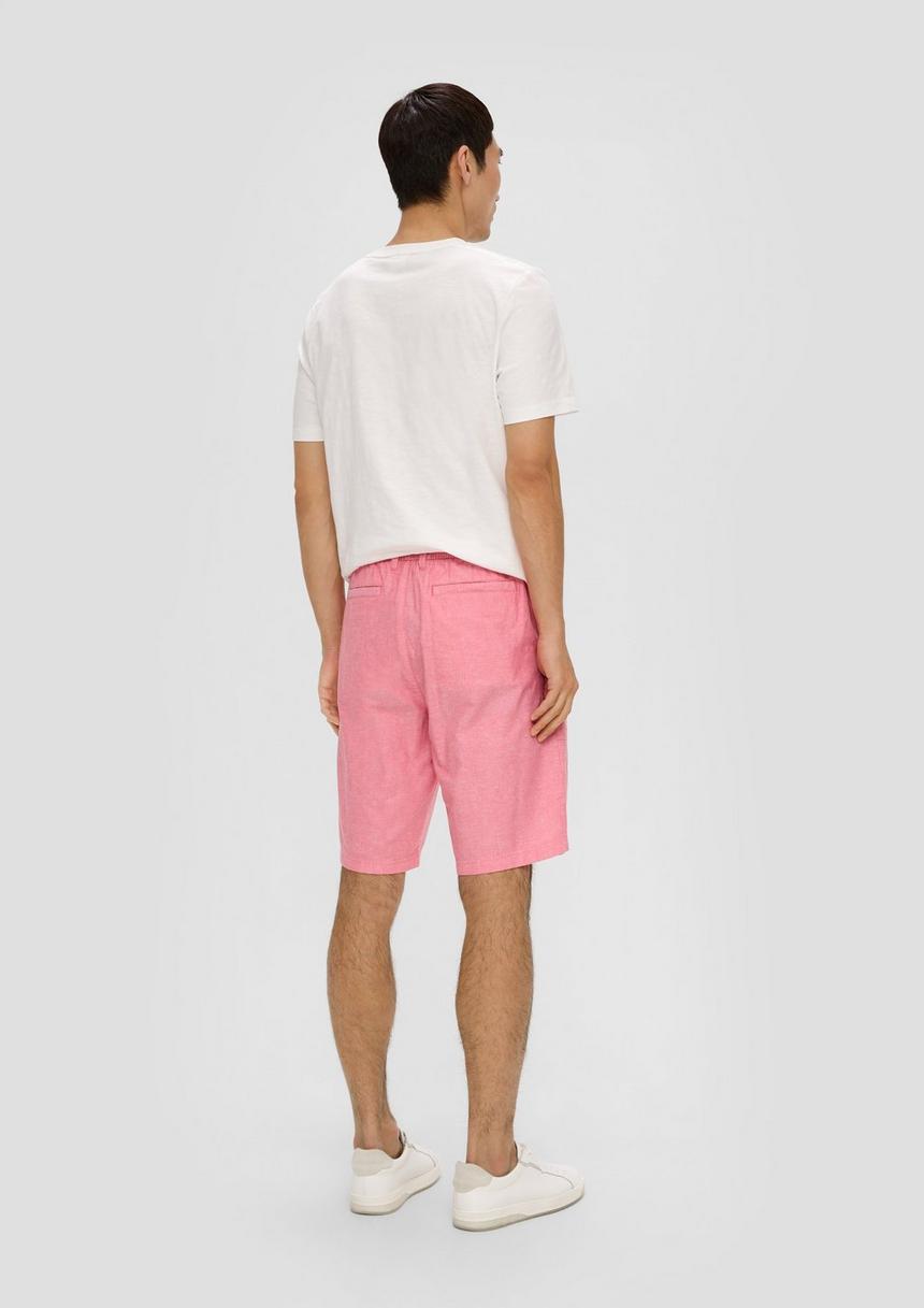 S.Oliver Chino-Shorts Aus Leinenmix Mit Elastischem Bund