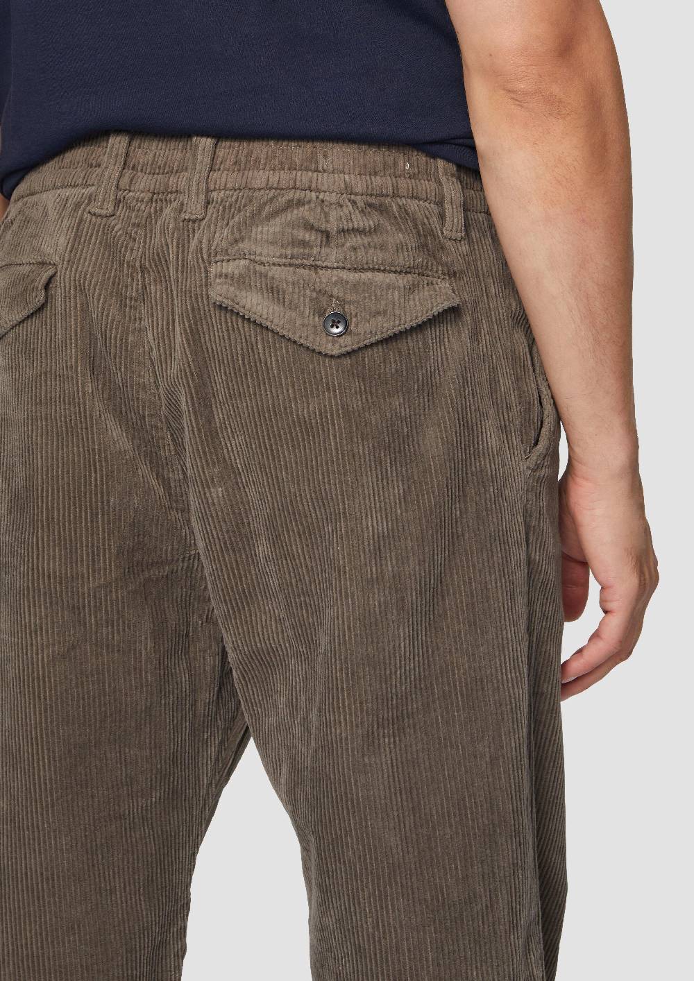 S.Oliver Cord-Chino Aus Baumwollstretch Mit Bundfalten