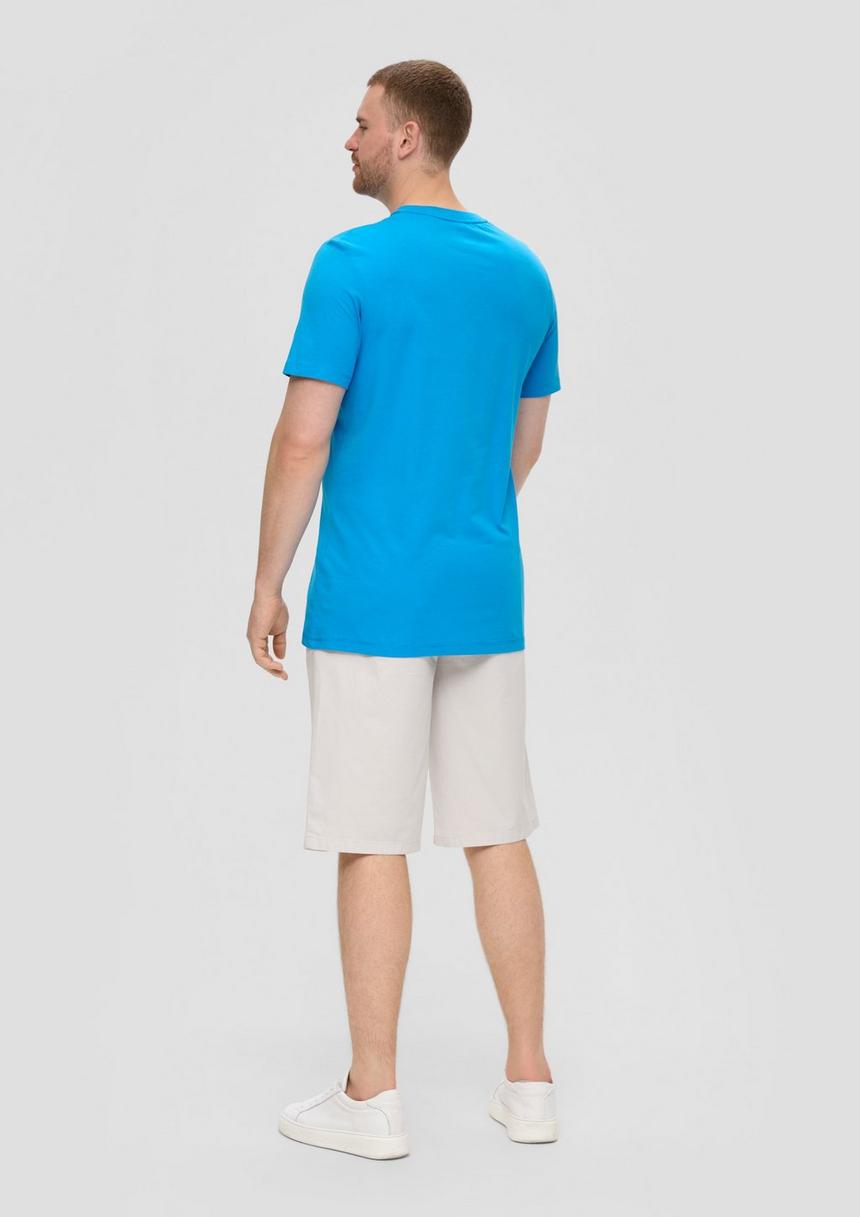 S.Oliver Crew-Neck-Shirt Mit Frontprint Aus Baumwoll-Jersey