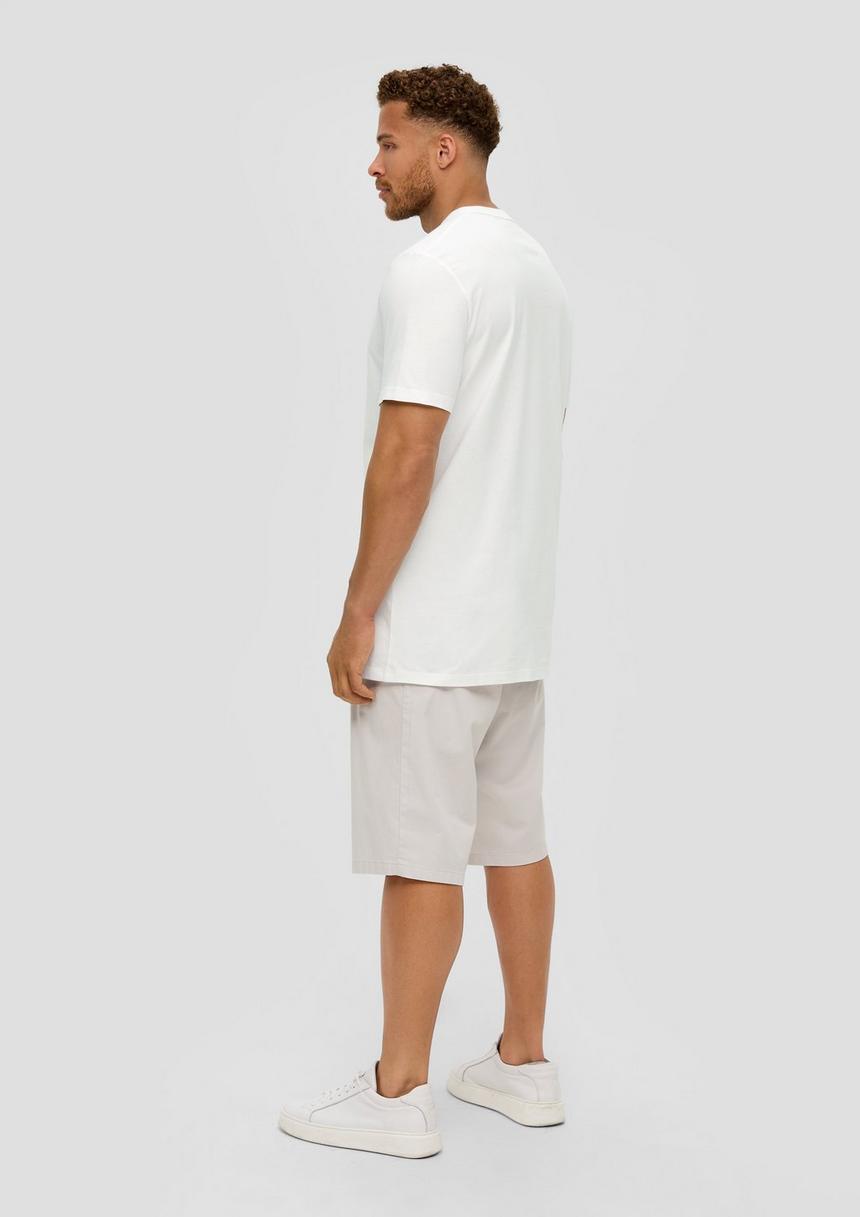 S.Oliver Crew-Neck-Shirt Mit Frontprint Aus Baumwoll-Jersey