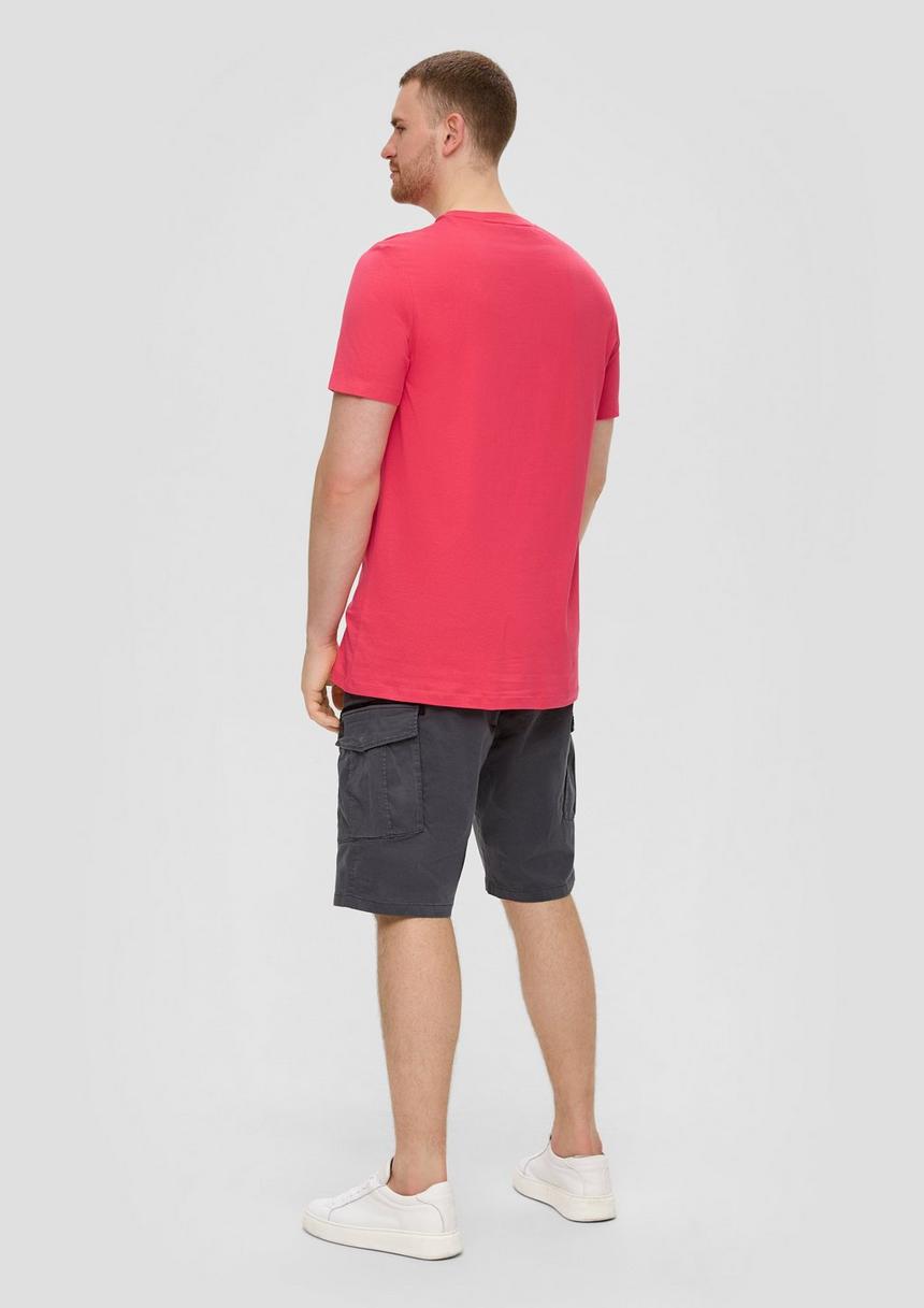 S.Oliver Crew-Neck-Shirt Mit Frontprint Aus Baumwoll-Jersey