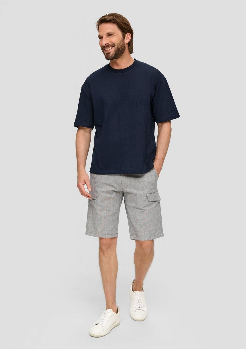 S.Oliver Crewneck-Shirt Aus Jacquard Im Relaxed Fit