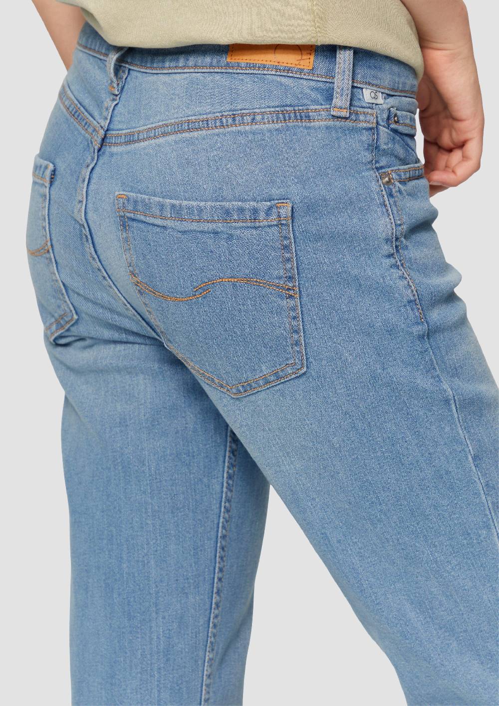S.Oliver Cropped-Jeans Catie / Slim Fit / Mid Rise / Straight Leg