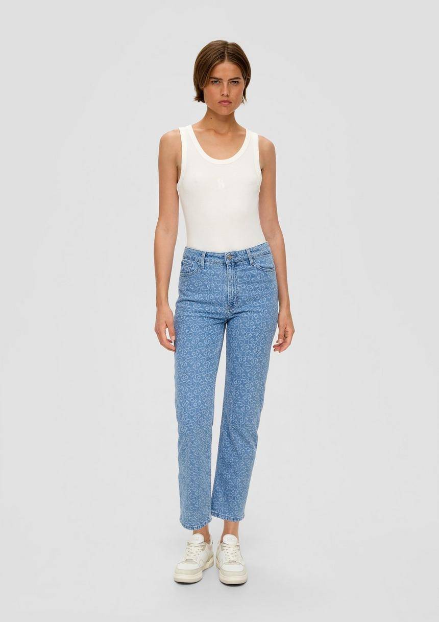 S.Oliver Cropped-Jeans Karolin / Regular Fit / High Rise / Straight Leg