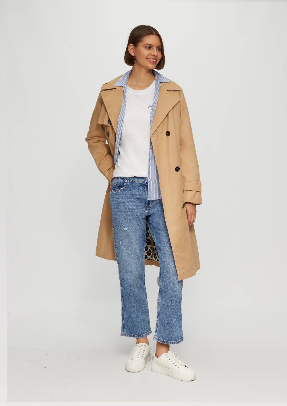 S.Oliver Cropped Jeans Karolin / Regular Fit / Mid Rise / Straight Leg