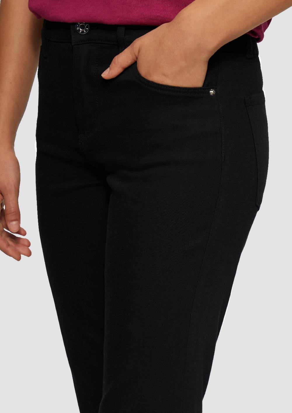 S.Oliver Cropped Jeans / Regular Fit / Mid Rise / Flared Leg