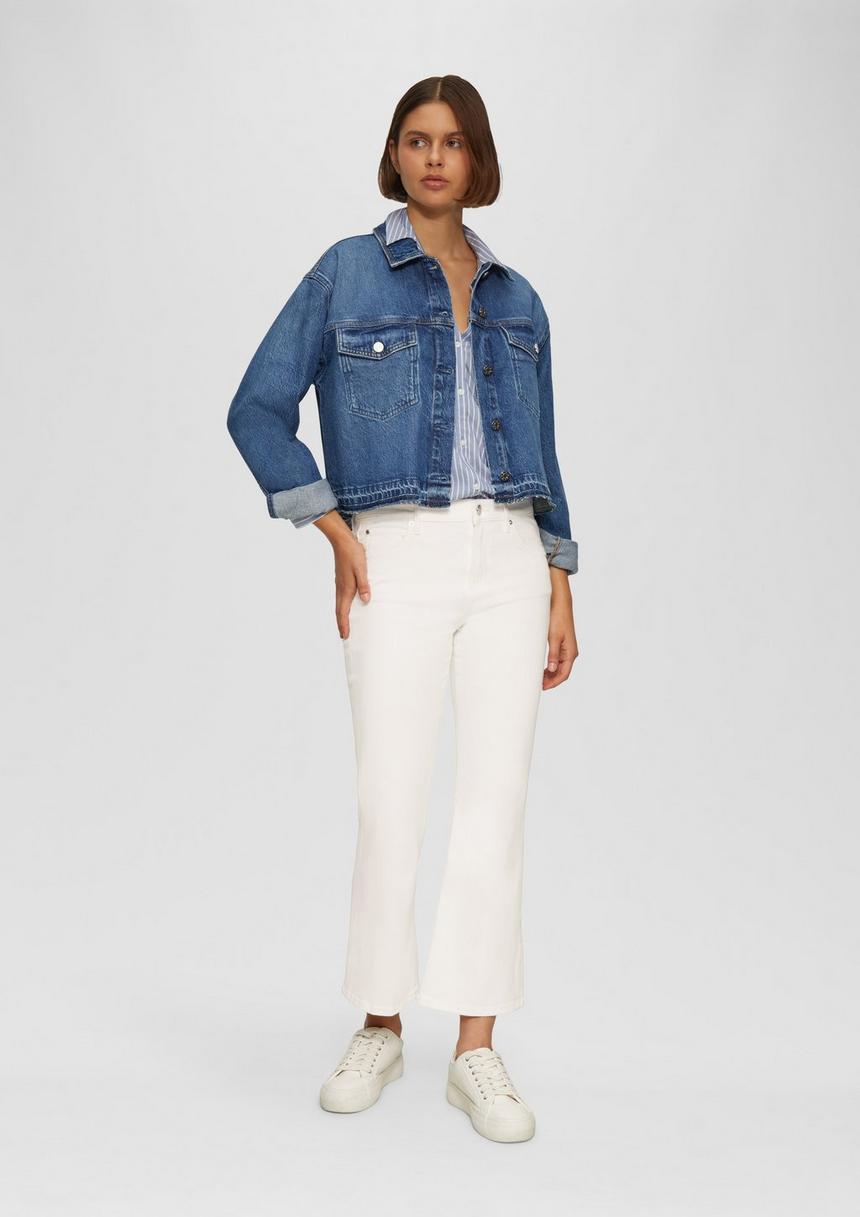 S.Oliver Cropped Jeans / Regular Fit / Mid Rise / Flared Leg