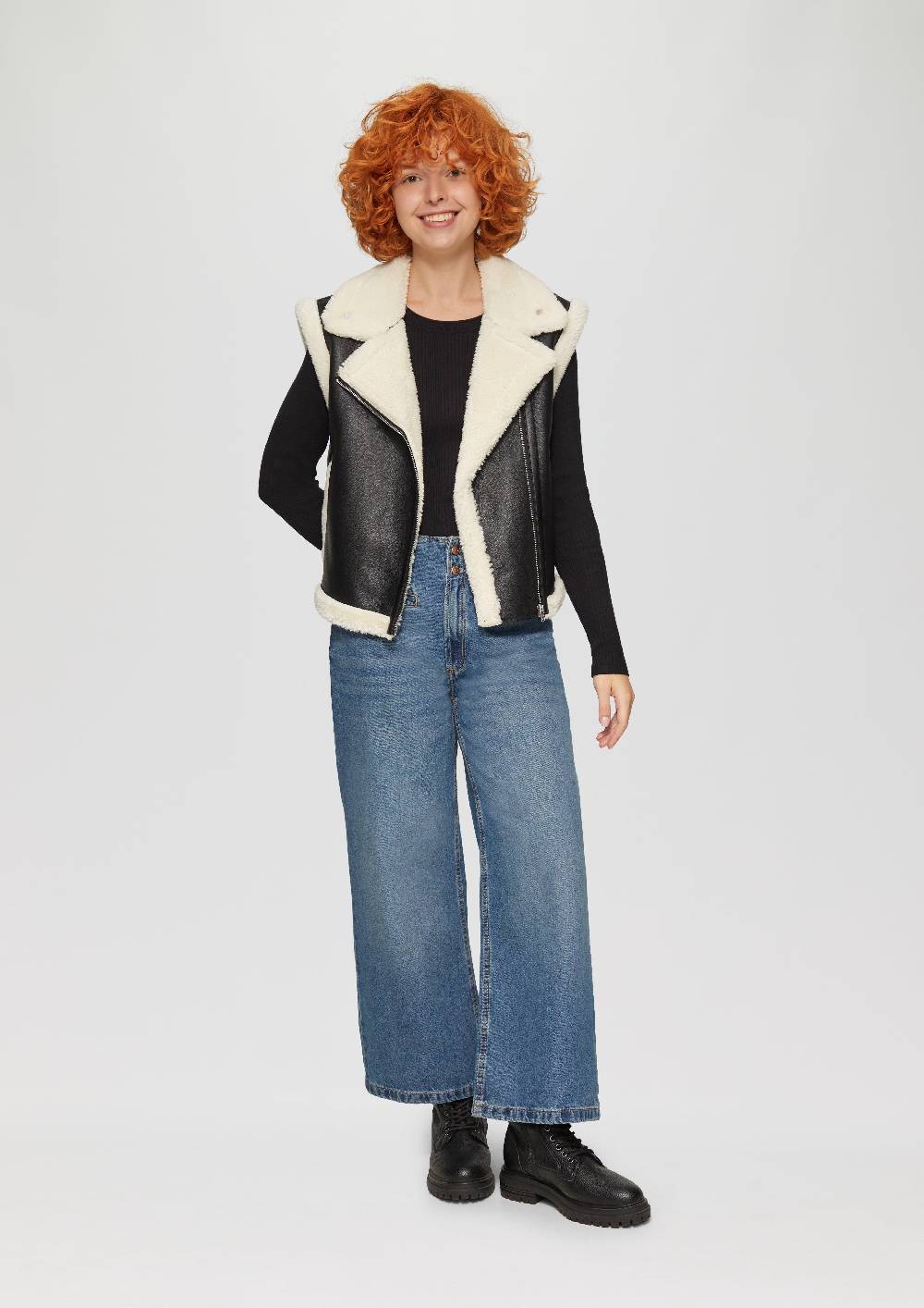 S.Oliver Culotte-Jeans Catie / Slim Fit / High Rise / Wide Leg