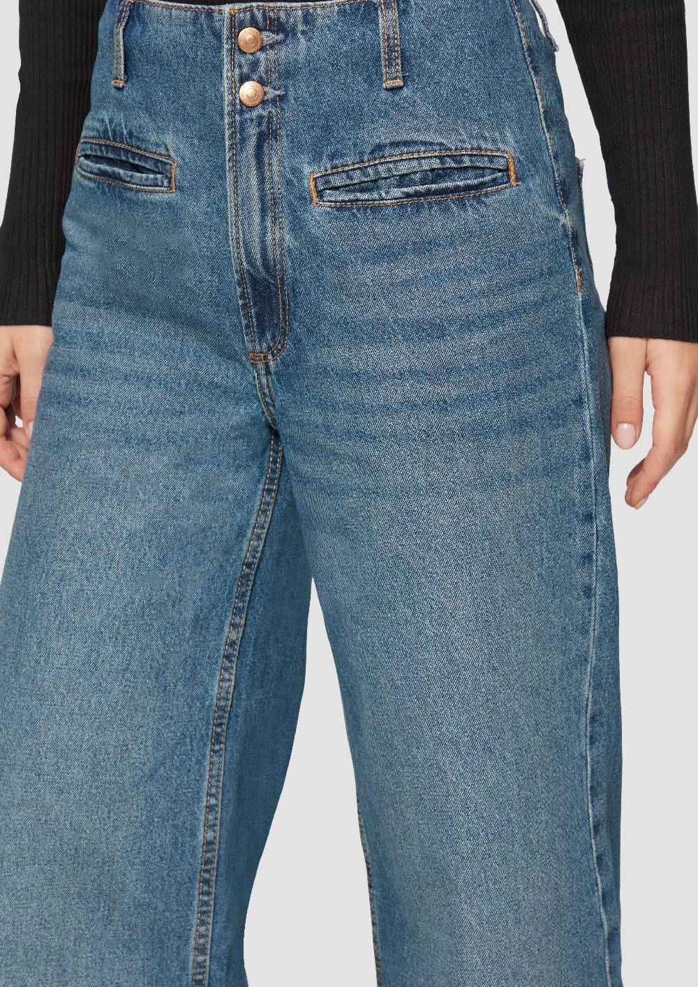 S.Oliver Culotte-Jeans Catie / Slim Fit / High Rise / Wide Leg