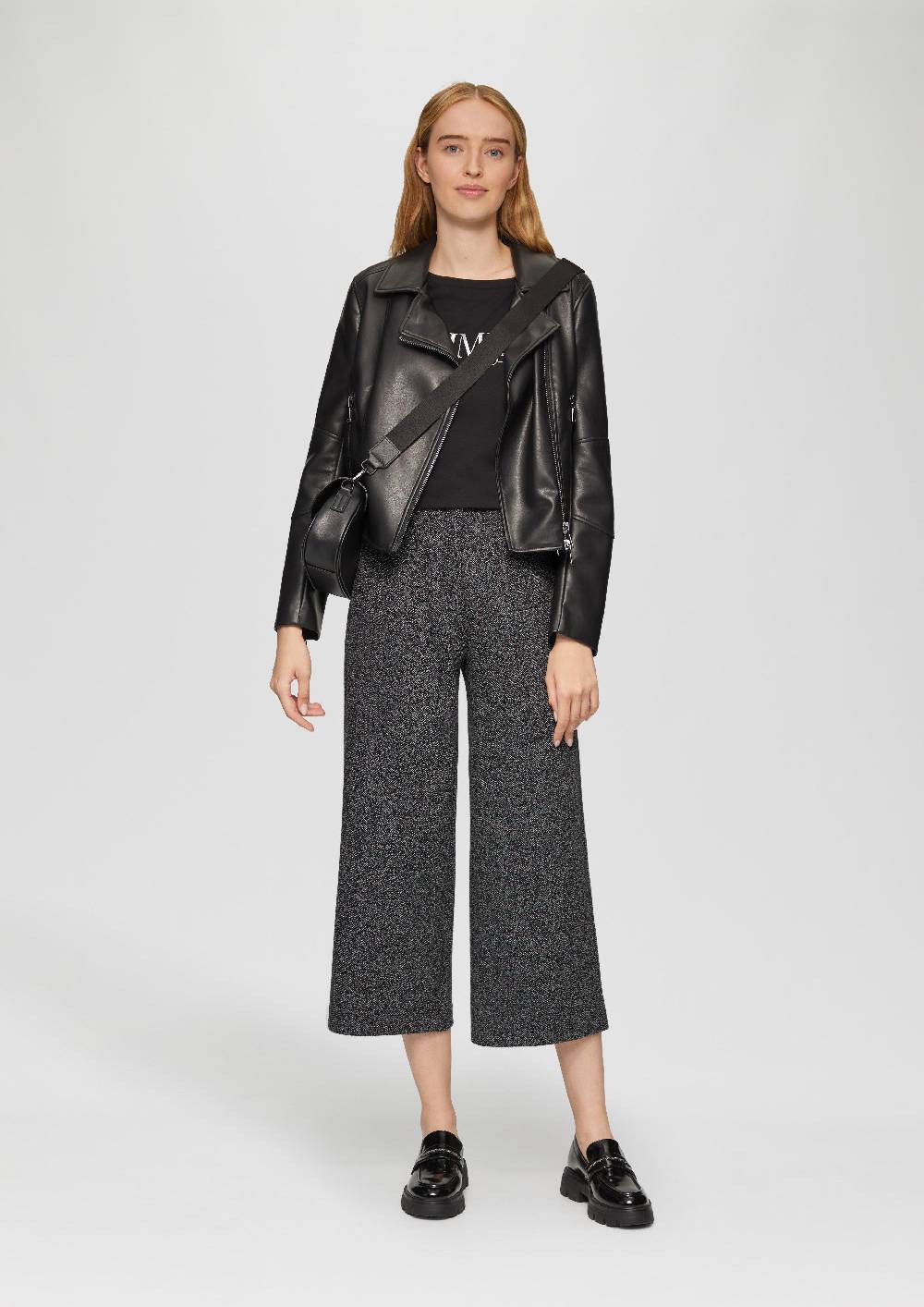 S.Oliver Elegante Culotte Mit Elastikbund Und Fischgrat-Struktur