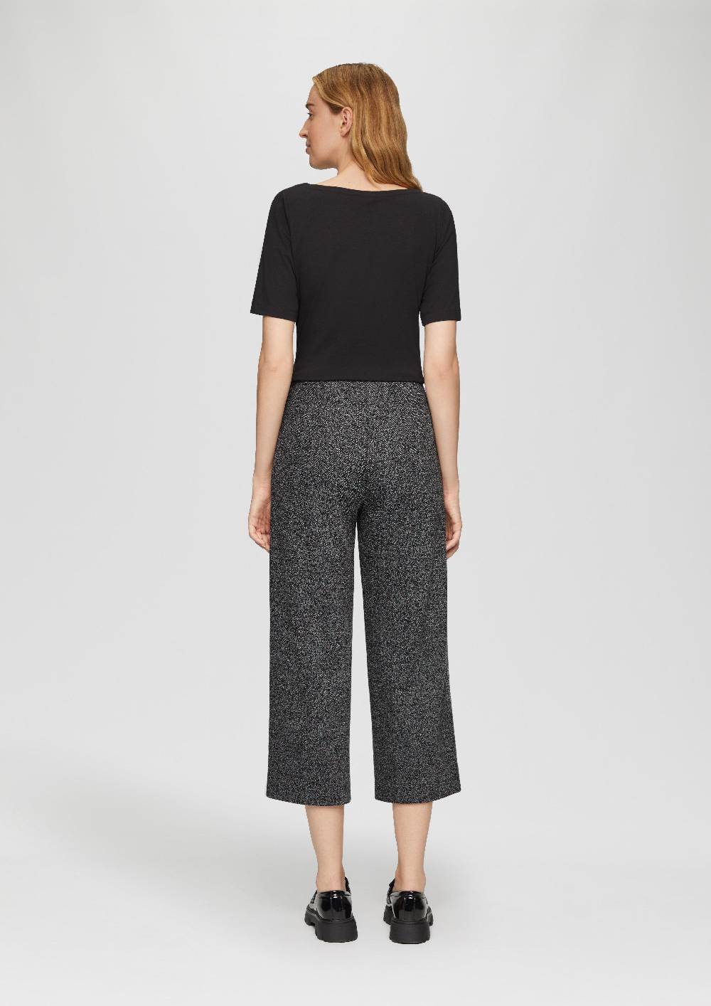 S.Oliver Elegante Culotte Mit Elastikbund Und Fischgrat-Struktur