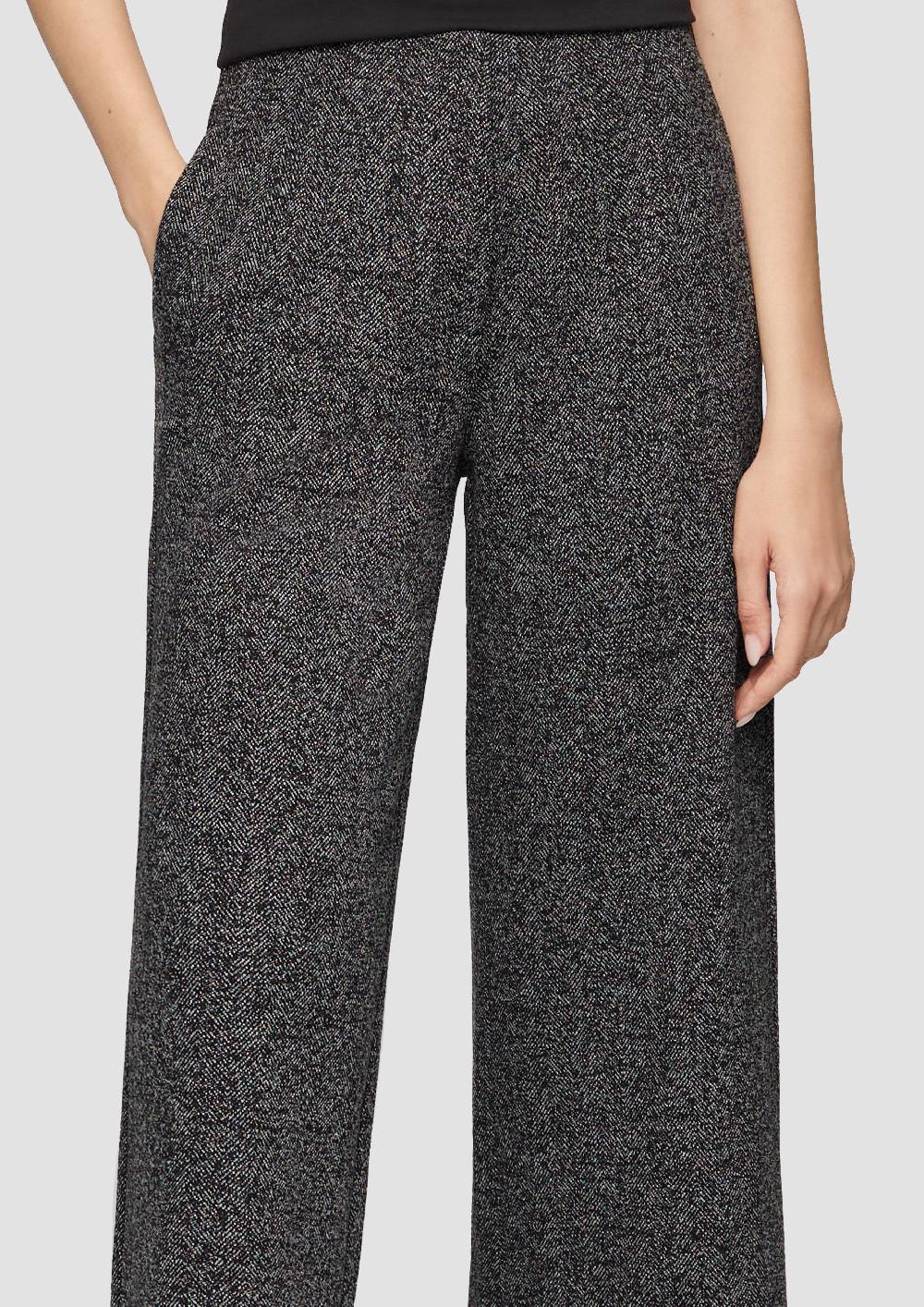 S.Oliver Elegante Culotte Mit Elastikbund Und Fischgrat-Struktur