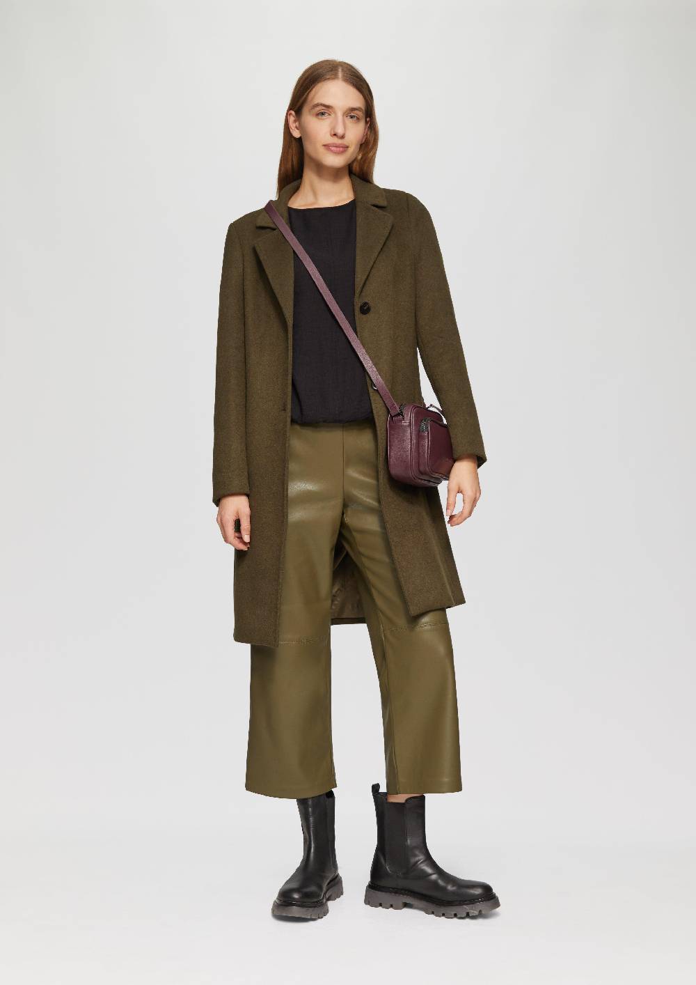 S.Oliver Fabricmix-Shirt Im Relaxed Fit Mit Weitem Ärmel