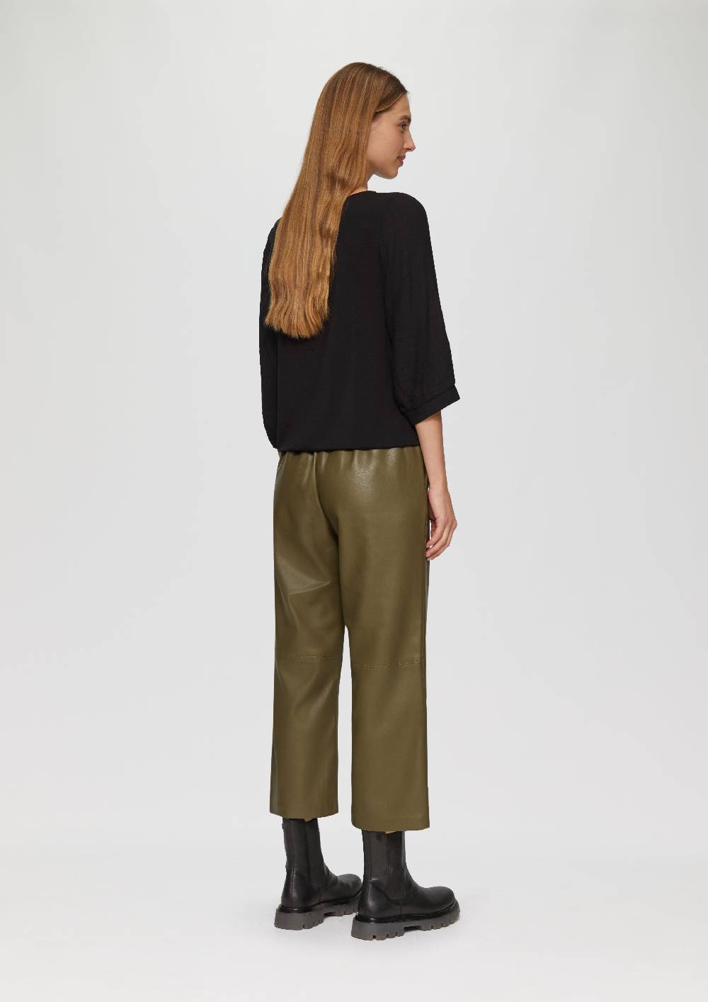 S.Oliver Fabricmix-Shirt Im Relaxed Fit Mit Weitem Ärmel