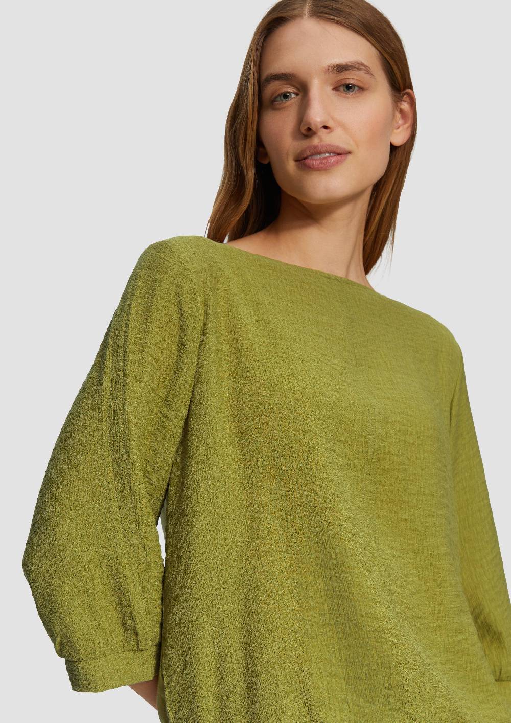 S.Oliver Fabricmix-Shirt Im Relaxed Fit Mit Weitem Ärmel