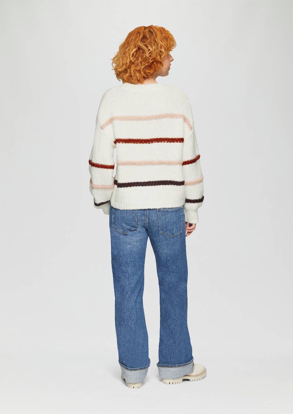 S.Oliver Flauschiger Pullover Mit überschnittenen Schultern