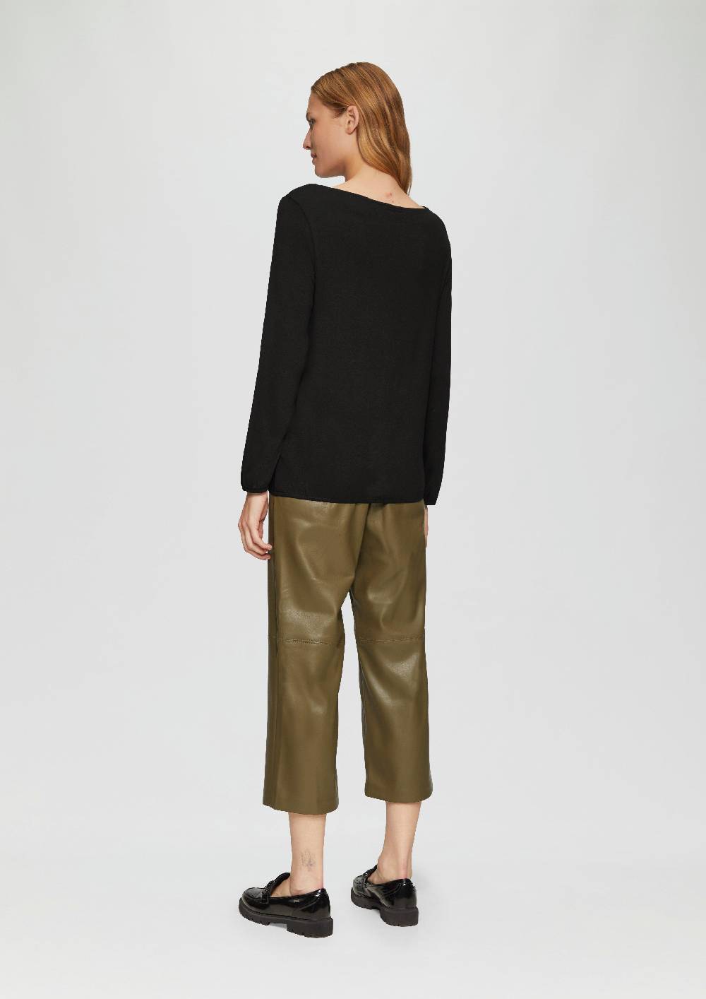 S.Oliver Fließendes Blusenshirt Mit U-Boot-Ausschnitt